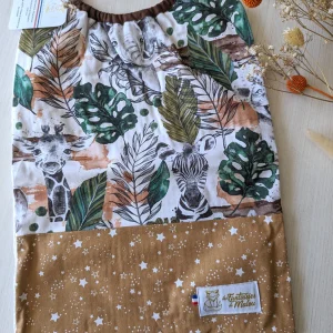 Bavoir élastique Maxi Animaux de la savane