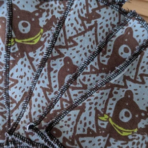 Lot de 5 débarbouillettes lavables Hidden Bear